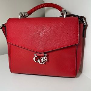 Guess crossbody bag Red color! Worn once